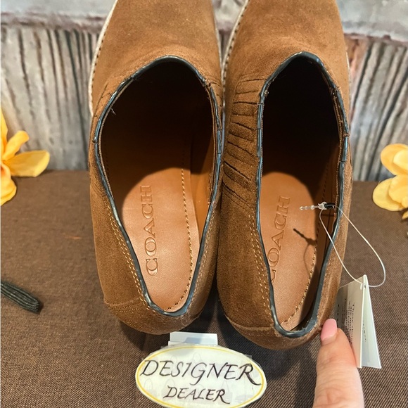 COACH Perri Suede Ankle Bootie NEW Size 6.5C Cognac FG4193 - Picture 7 of 10